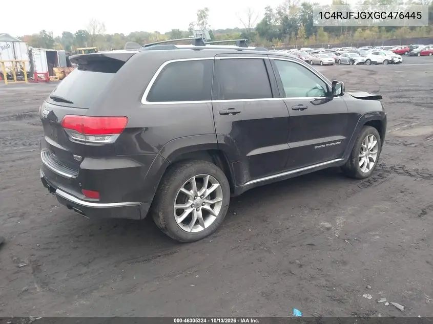 2016 JEEP GRAND CHEROKEE VIN 1C4RJFJGXGC476445 — фото 4