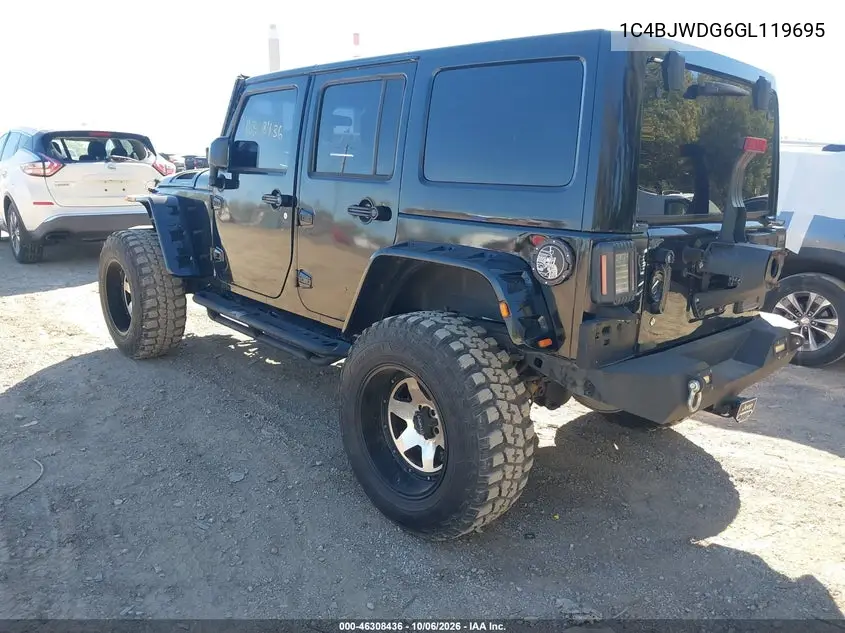 2016 JEEP WRANGLER VIN 1C4BJWDG6GL119695 — фото 3