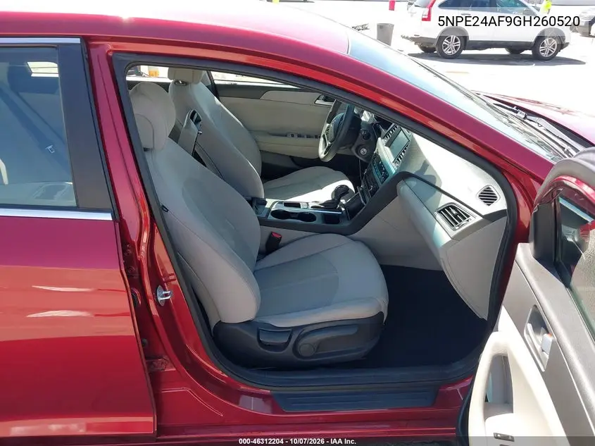 2016 HYUNDAI SONATA VIN 5NPE24AF9GH260520 — фото 5