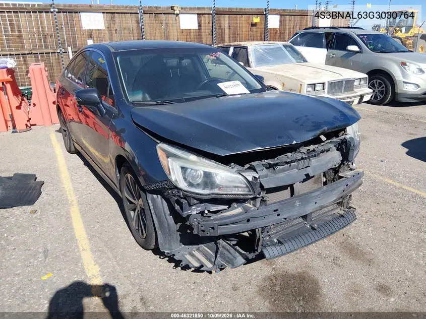 SUBARU LEGACY 2016, VIN 4S3BNAL63G3030764