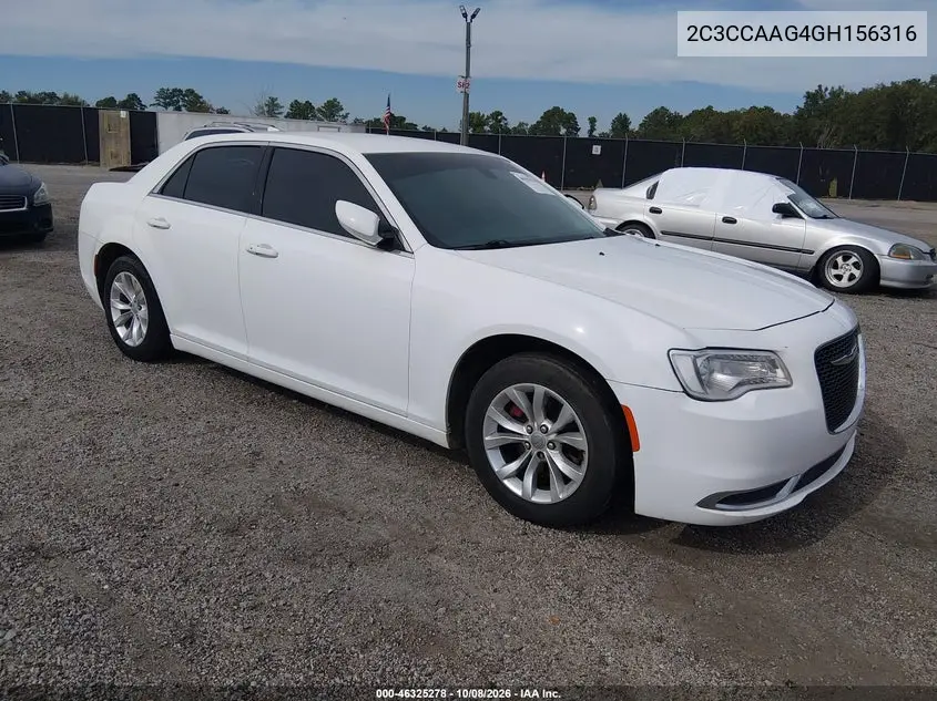 CHRYSLER 300 2016, VIN 2C3CCAAG4GH156316