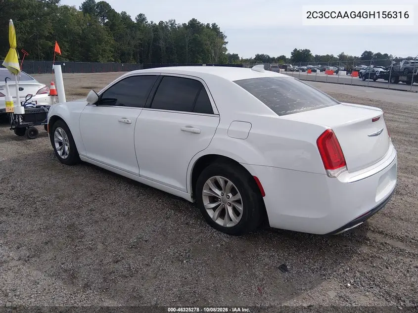 2016 CHRYSLER 300 VIN 2C3CCAAG4GH156316 — фото 3