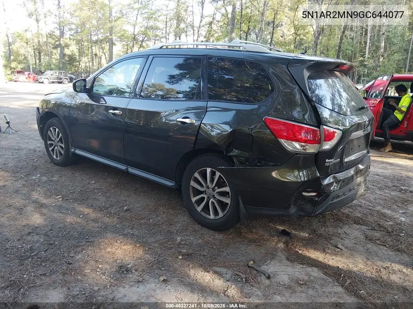 2016 NISSAN PATHFINDER VIN 5N1AR2MN9GC644077 — фото 3