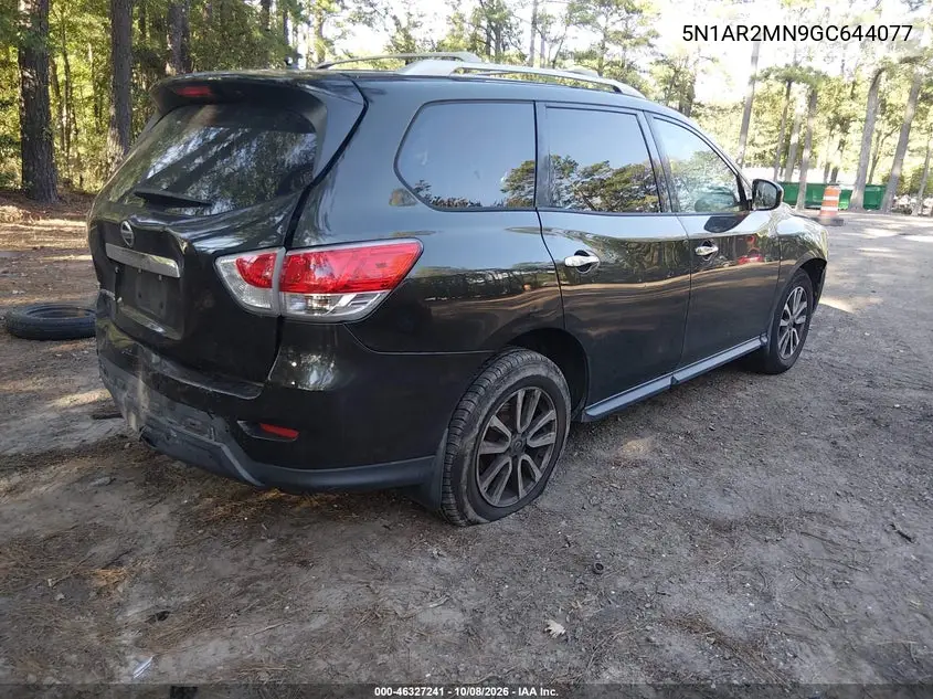 2016 NISSAN PATHFINDER VIN 5N1AR2MN9GC644077 — фото 4