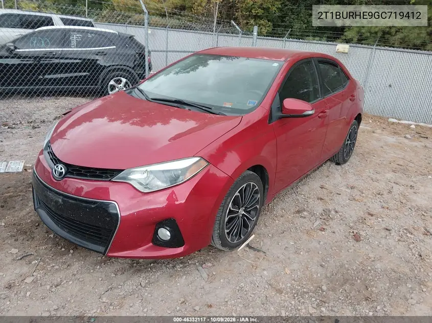 2016 TOYOTA COROLLA VIN 2T1BURHE9GC719412 — фото 2