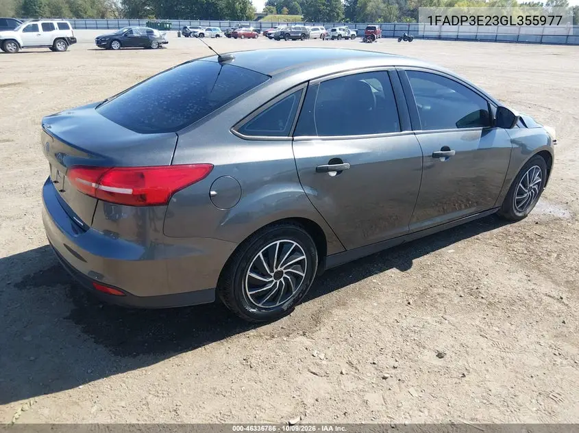 2016 FORD FOCUS VIN 1FADP3E23GL355977 — фото 4