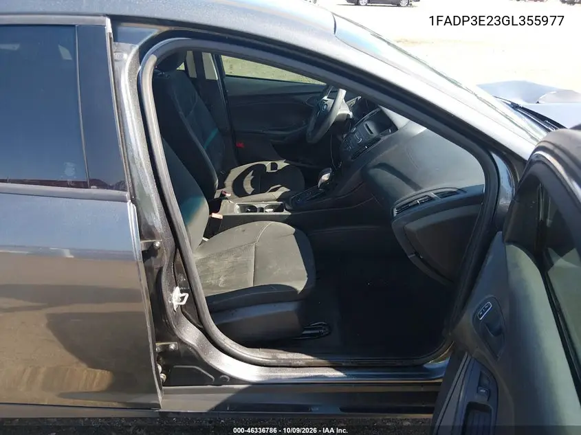 2016 FORD FOCUS VIN 1FADP3E23GL355977 — фото 5