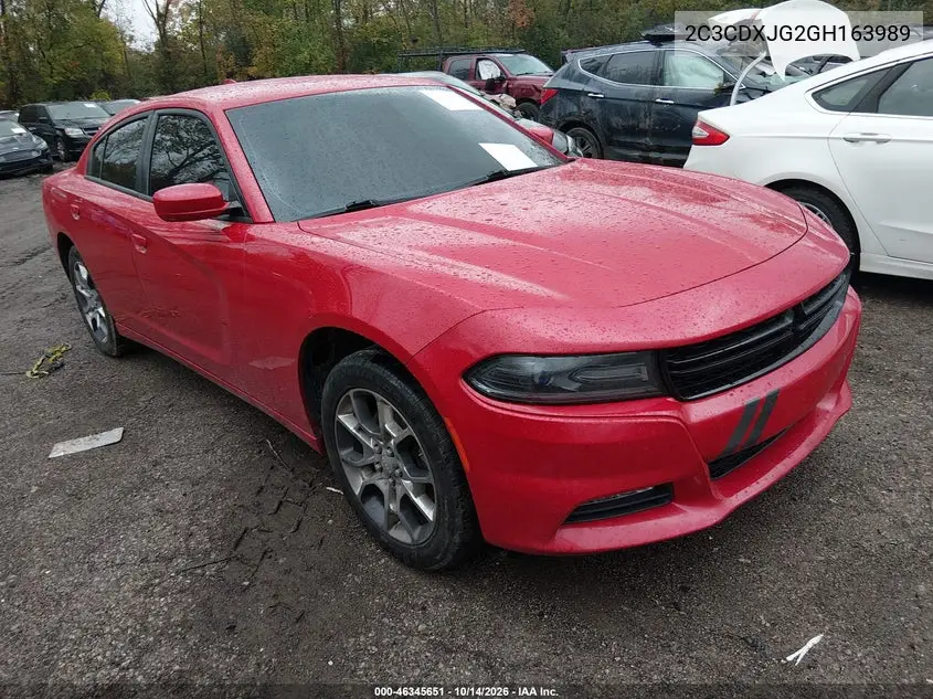 DODGE CHARGER 2016, VIN 2C3CDXJG2GH163989