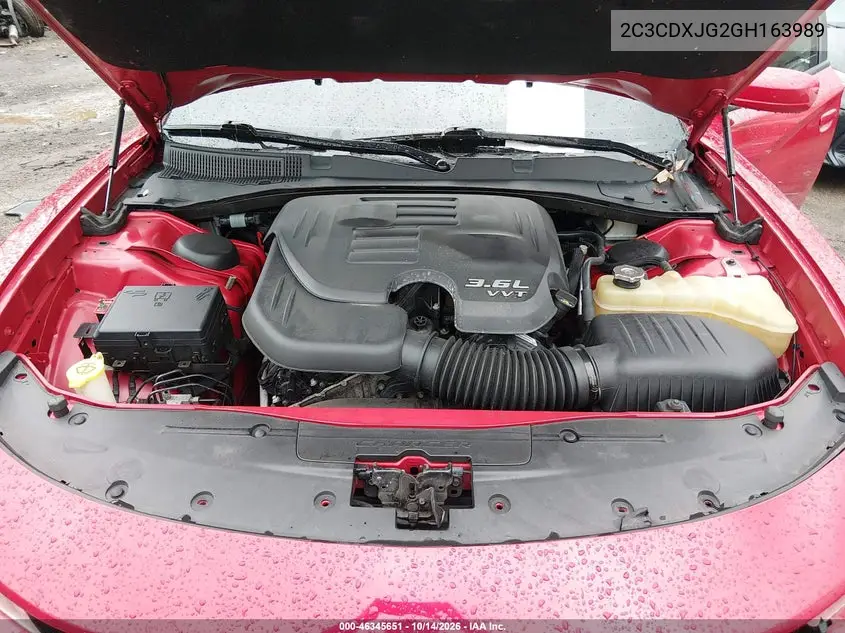2016 DODGE CHARGER VIN 2C3CDXJG2GH163989 — фото 10
