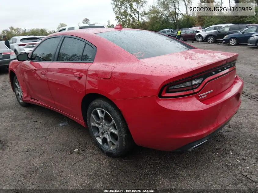 2016 DODGE CHARGER VIN 2C3CDXJG2GH163989 — фото 3