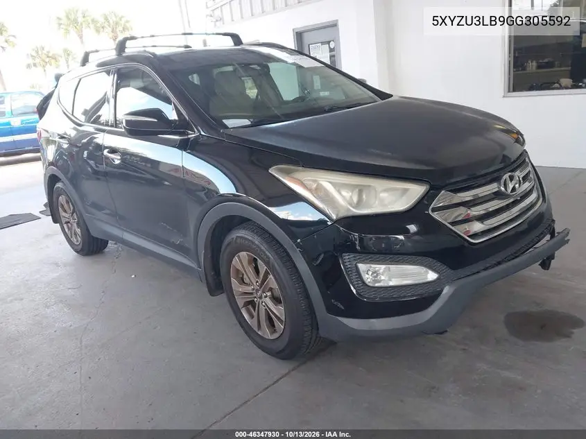 HYUNDAI SANTA FE 2016, VIN 5XYZU3LB9GG305592