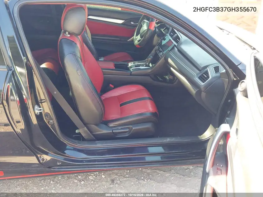 2016 HONDA CIVIC VIN 2HGFC3B37GH355670 — фото 5