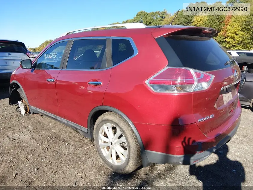 2016 NISSAN ROGUE VIN 5N1AT2MT4GC872990 — фото 3