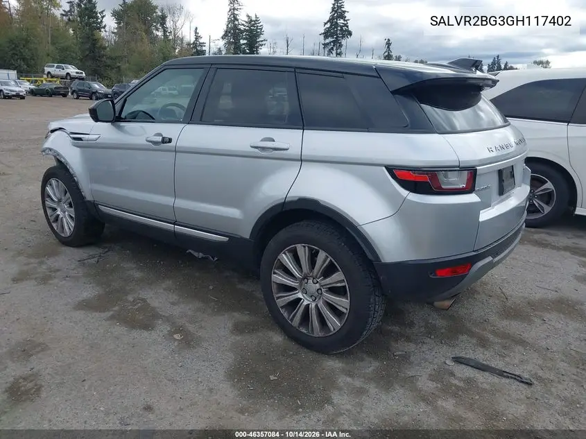 2016 LAND ROVER RANGE ROVER EVOQUE VIN SALVR2BG3GH117402 — фото 3