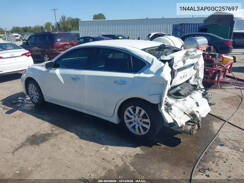 2016 NISSAN ALTIMA VIN 1N4AL3AP0GC257697 — фото 3
