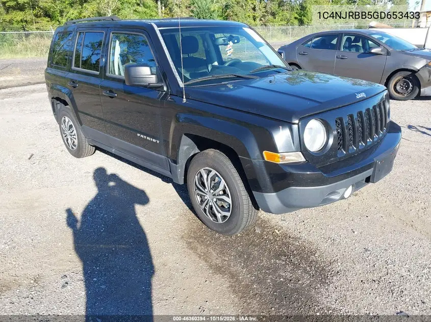 JEEP LIBERTY (PATRIOT) 2016, VIN 1C4NJRBB5GD653433