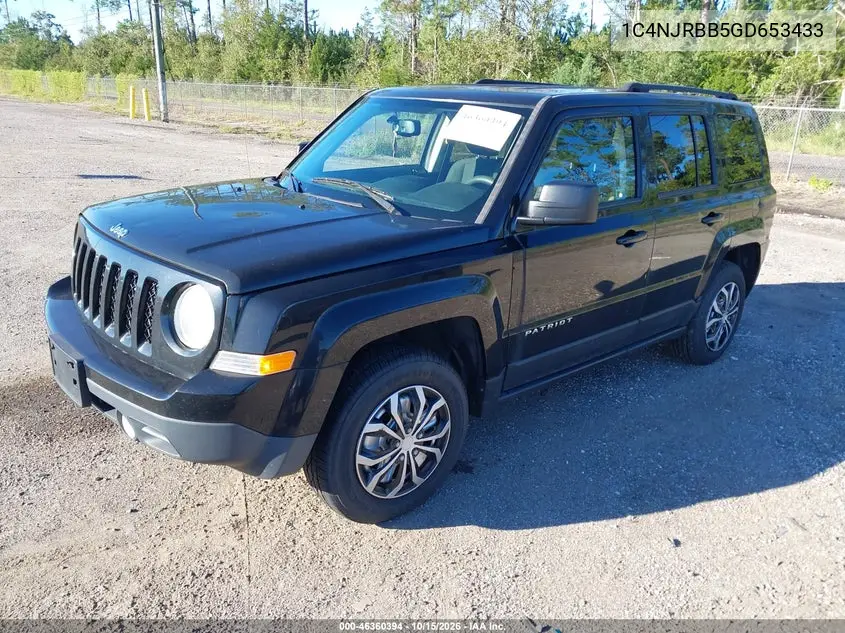 2016 JEEP LIBERTY (PATRIOT) VIN 1C4NJRBB5GD653433 — фото 2