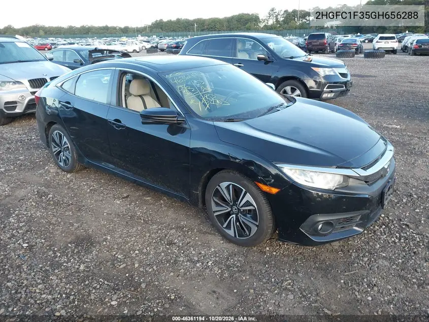 HONDA CIVIC 2016, VIN 2HGFC1F35GH656288