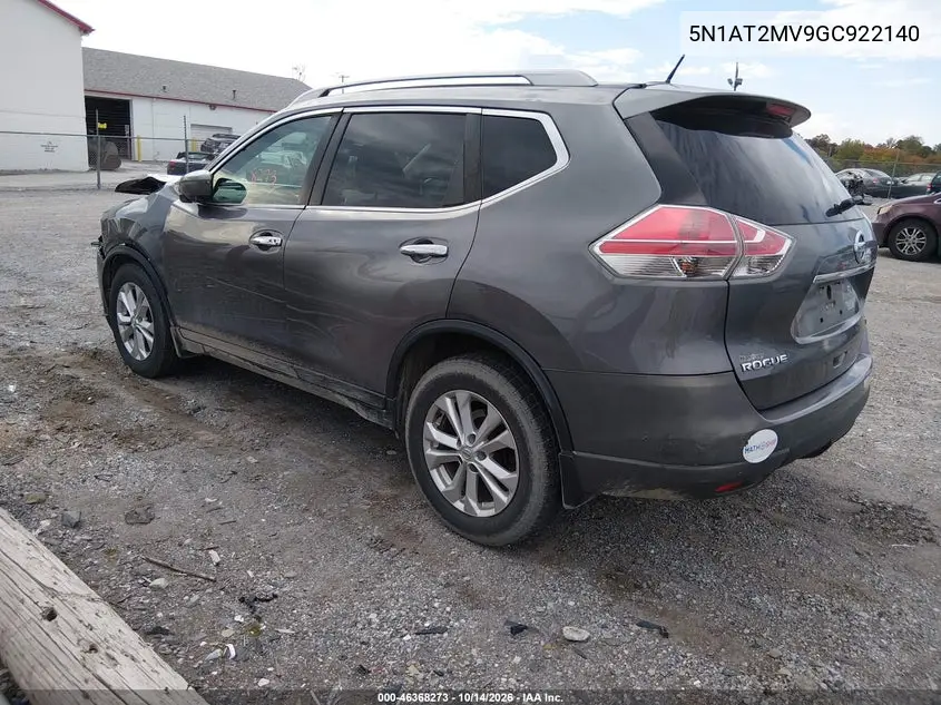2016 NISSAN ROGUE VIN 5N1AT2MV9GC922140 — фото 3