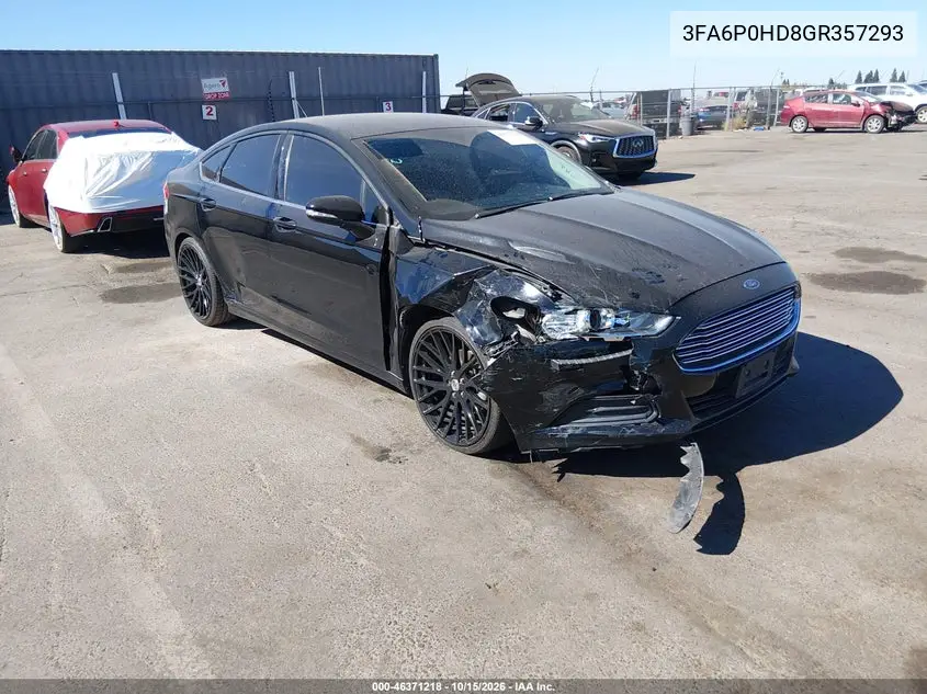 FORD FUSION 2016, VIN 3FA6P0HD8GR357293