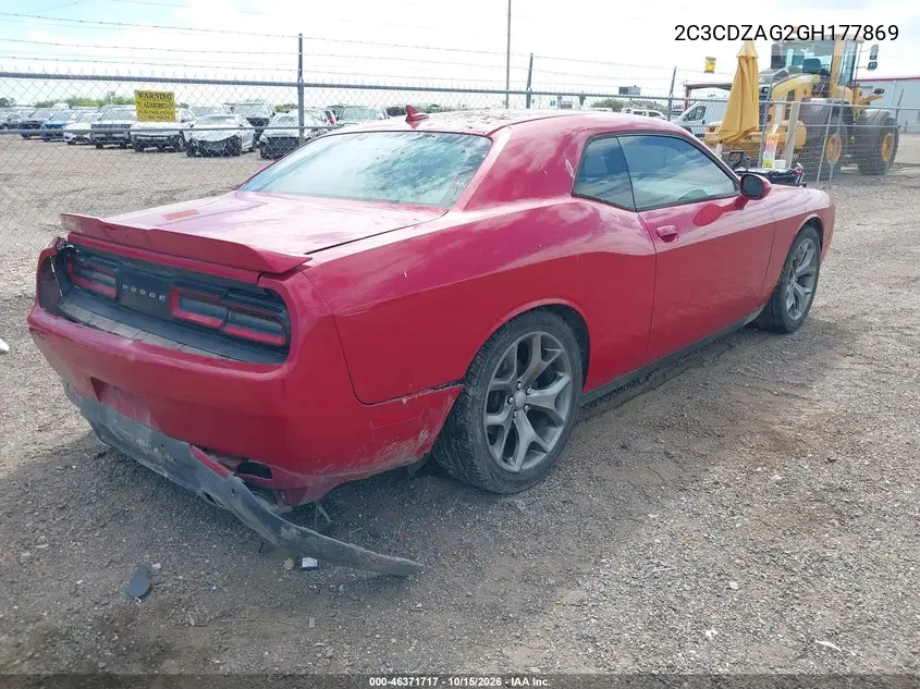 2016 DODGE CHALLENGER VIN 2C3CDZAG2GH177869 — фото 4