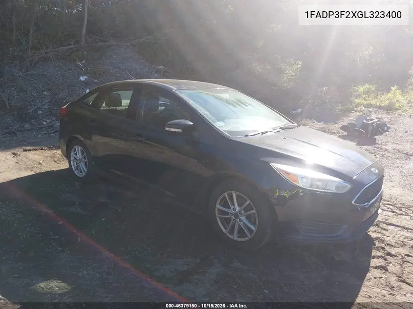 FORD FOCUS 2016, VIN 1FADP3F2XGL323400