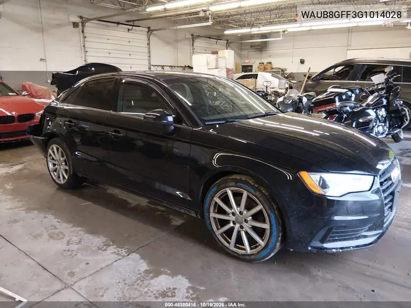 AUDI A3 2016, VIN WAUB8GFF3G1014028