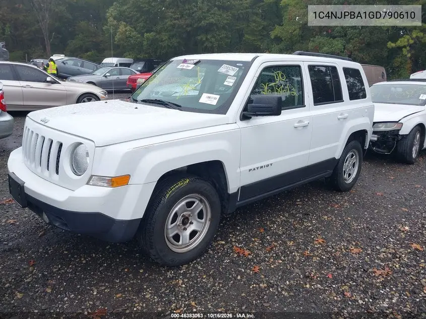 2016 JEEP LIBERTY (PATRIOT) VIN 1C4NJPBA1GD790610 — фото 2