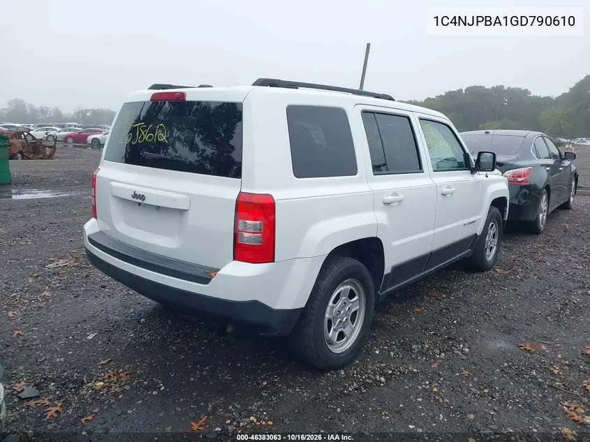 2016 JEEP LIBERTY (PATRIOT) VIN 1C4NJPBA1GD790610 — фото 4