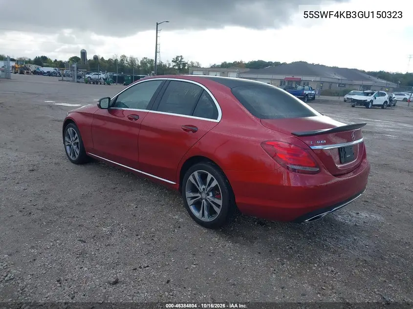2016 MERCEDES C-KLASSE VIN 55SWF4KB3GU150323 — фото 3