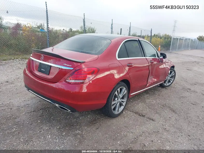 2016 MERCEDES C-KLASSE VIN 55SWF4KB3GU150323 — фото 4