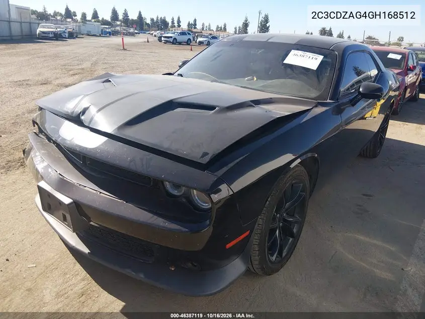 2016 DODGE CHALLENGER VIN 2C3CDZAG4GH168512 — фото 2