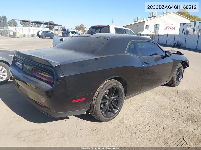 2016 DODGE CHALLENGER VIN 2C3CDZAG4GH168512 — фото 4