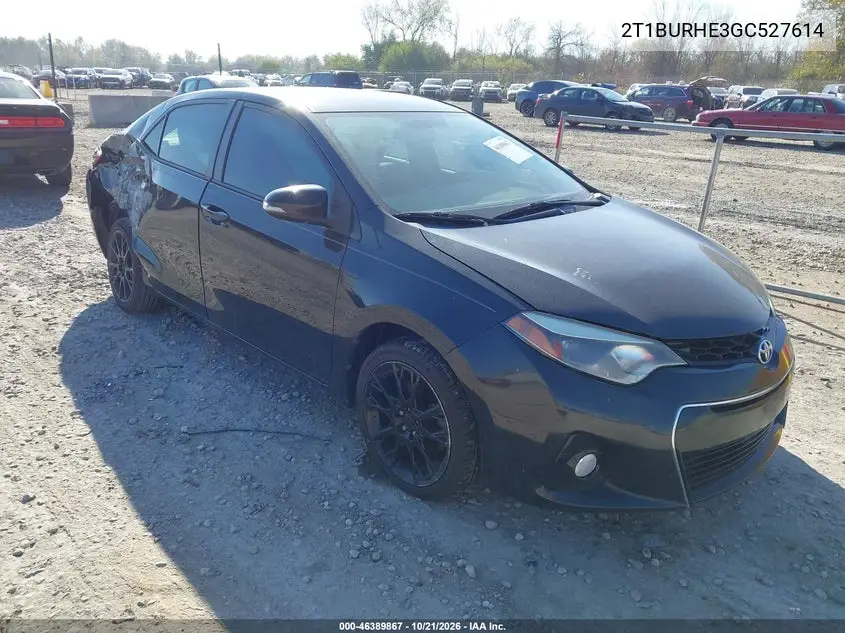 TOYOTA COROLLA 2016, VIN 2T1BURHE3GC527614