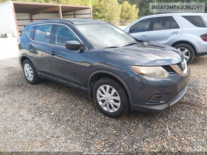 NISSAN ROGUE 2016, VIN 5N1AT2MT6GC862297