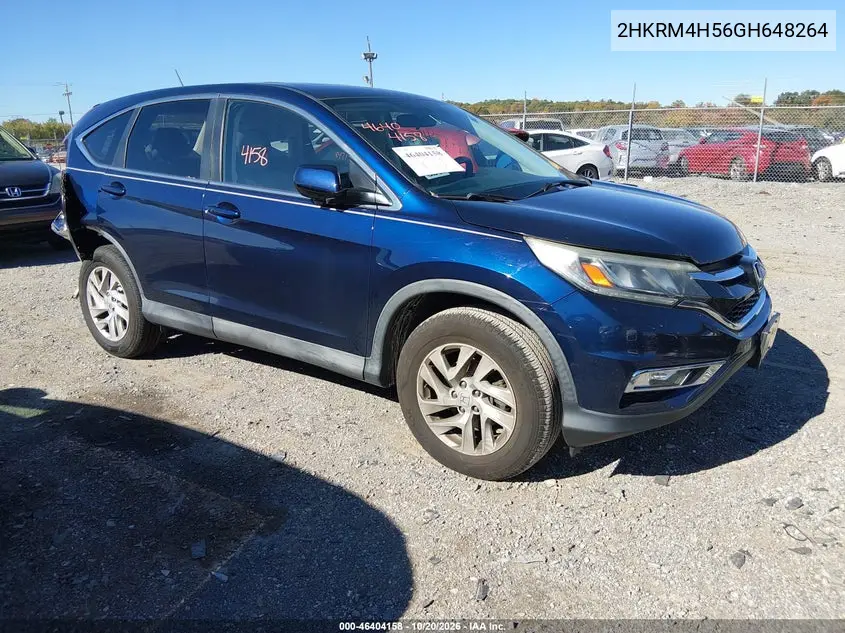 HONDA CR-V 2016, VIN 2HKRM4H56GH648264