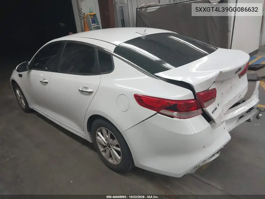 2016 KIA OPTIMA VIN 5XXGT4L39GG086632 — фото 3
