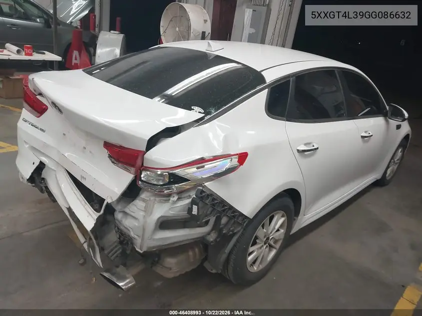 2016 KIA OPTIMA VIN 5XXGT4L39GG086632 — фото 4