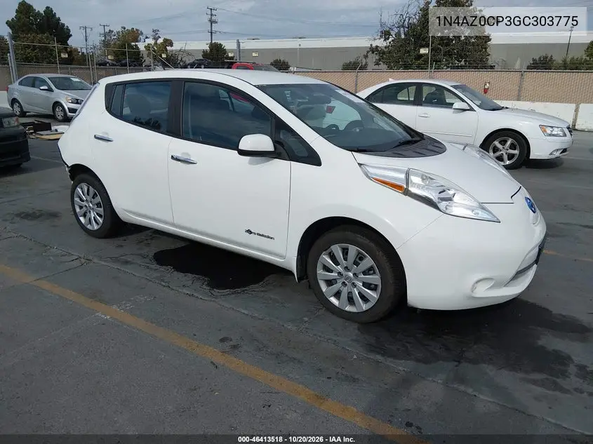 NISSAN LEAF 2016, VIN 1N4AZ0CP3GC303775