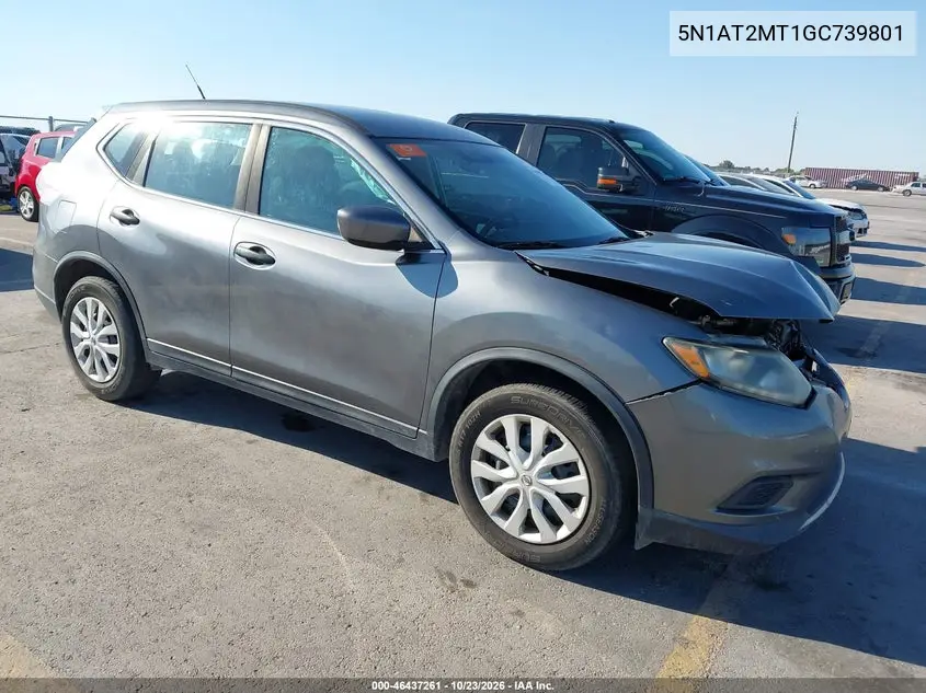 NISSAN ROGUE 2016, VIN 5N1AT2MT1GC739801