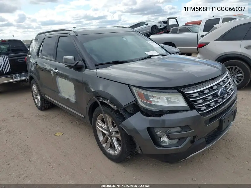 FORD EXPLORER 2016, VIN 1FM5K8FH1GGC66037