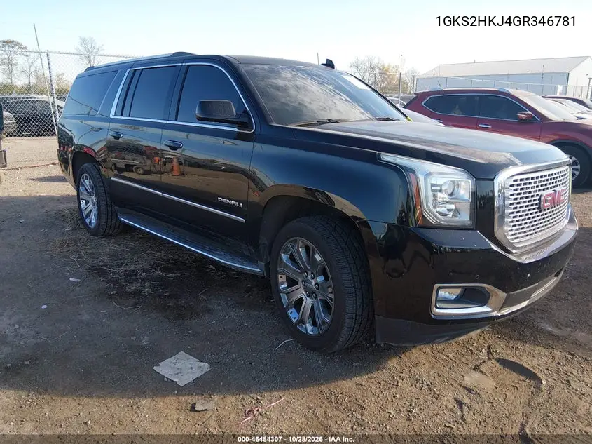 GMC YUKON 2016, VIN 1GKS2HKJ4GR346781