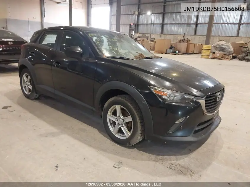 MAZDA CX-3 2017, VIN JM1DKDB75H0156608