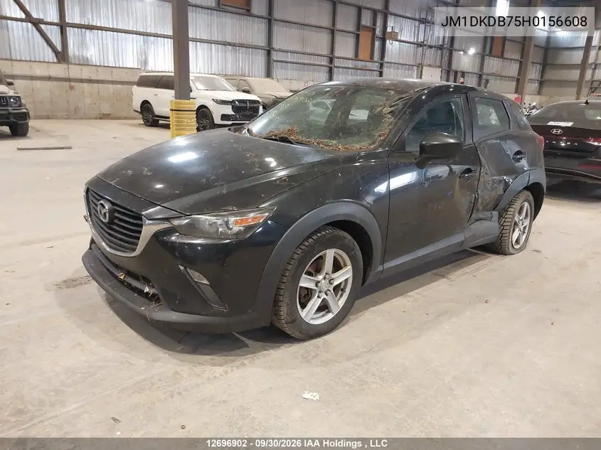2017 MAZDA CX-3 VIN JM1DKDB75H0156608 — фото 2