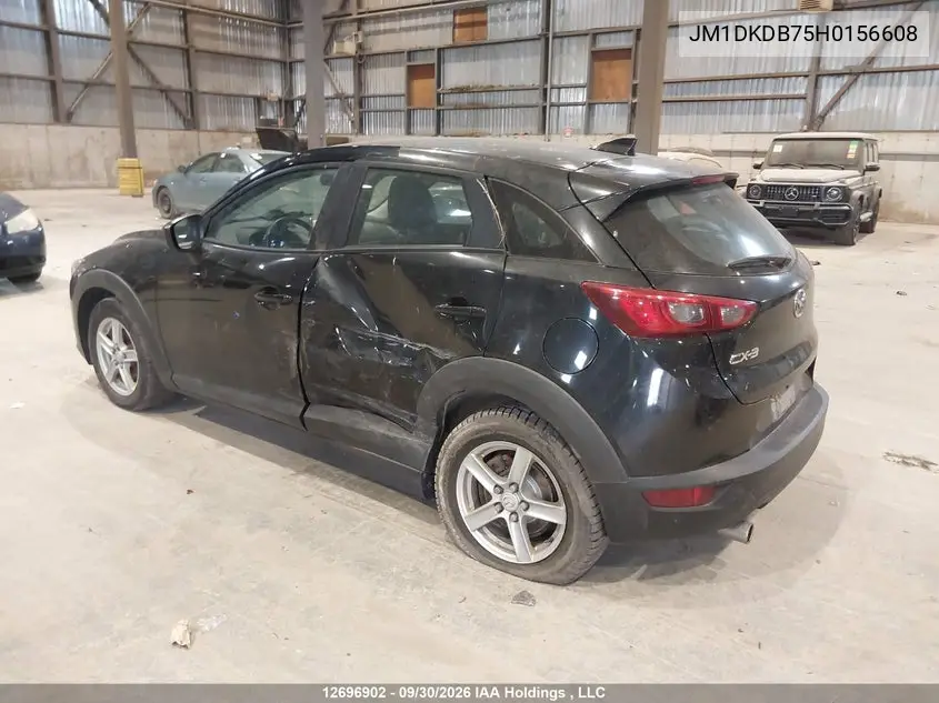 2017 MAZDA CX-3 VIN JM1DKDB75H0156608 — фото 3