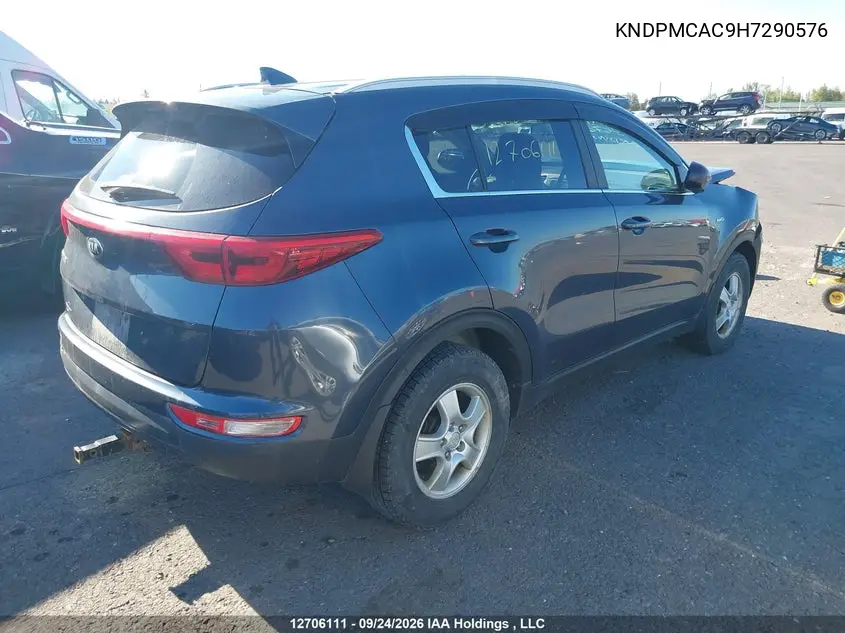 2017 KIA SPORTAGE VIN KNDPMCAC9H7290576 — фото 4
