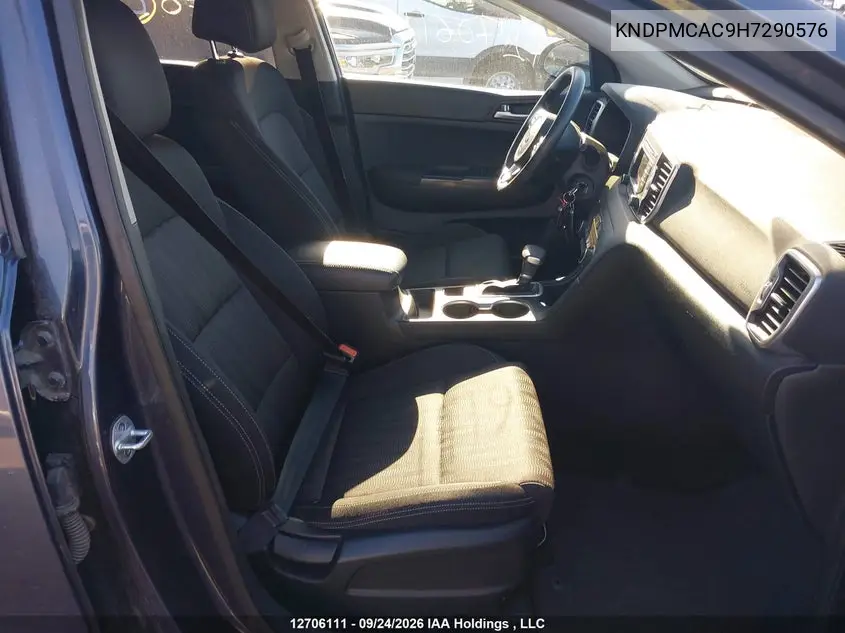 2017 KIA SPORTAGE VIN KNDPMCAC9H7290576 — фото 5