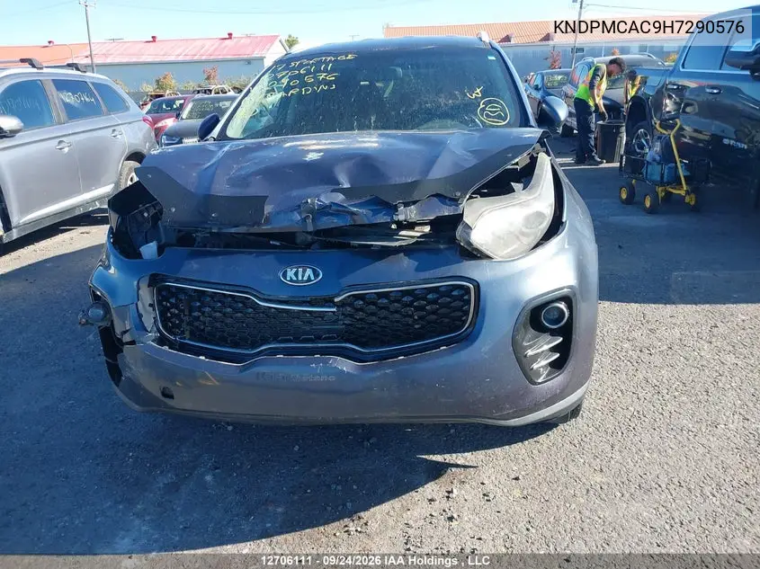 2017 KIA SPORTAGE VIN KNDPMCAC9H7290576 — фото 6