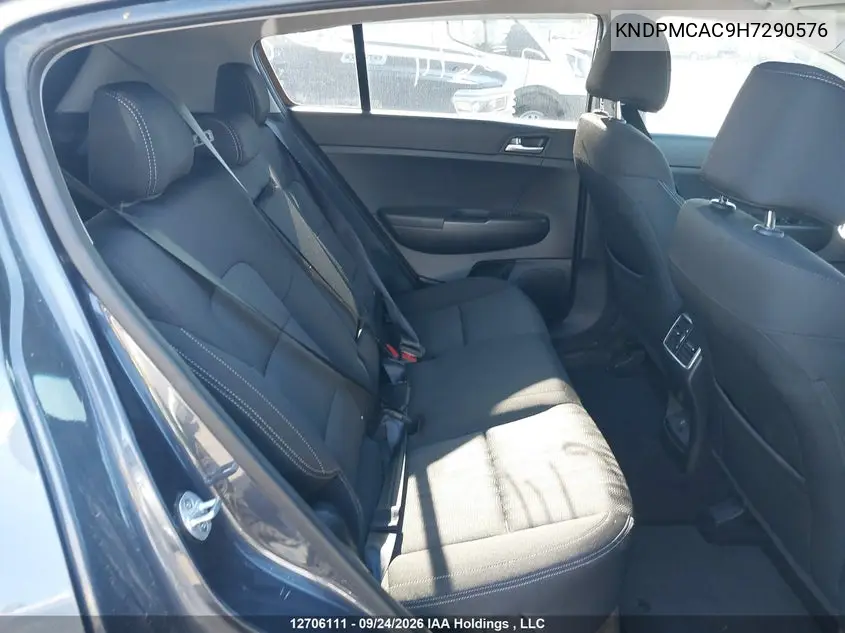 2017 KIA SPORTAGE VIN KNDPMCAC9H7290576 — фото 8