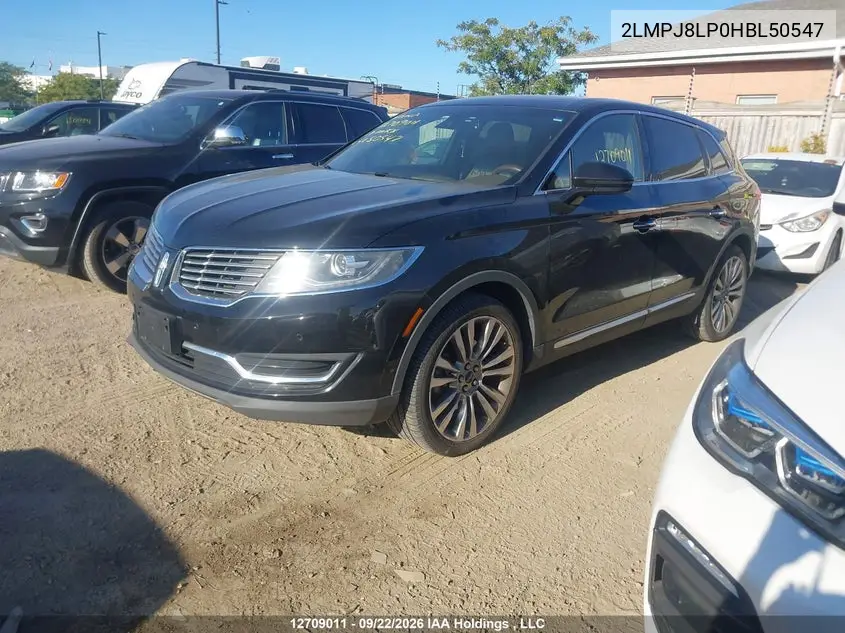 2017 LINCOLN MKX VIN 2LMPJ8LP0HBL50547 — фото 2